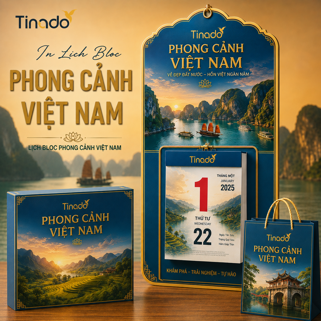 In Lịch Bloc Phong Cảnh Việt Nam