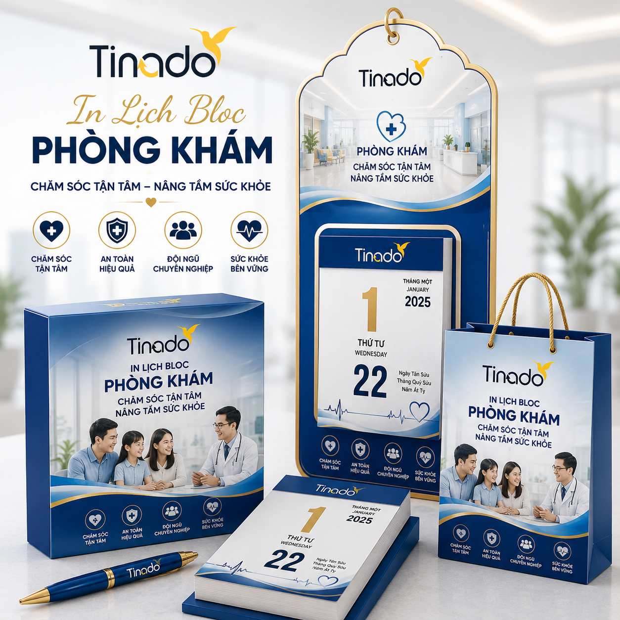 In Lịch Bloc Phòng Khám