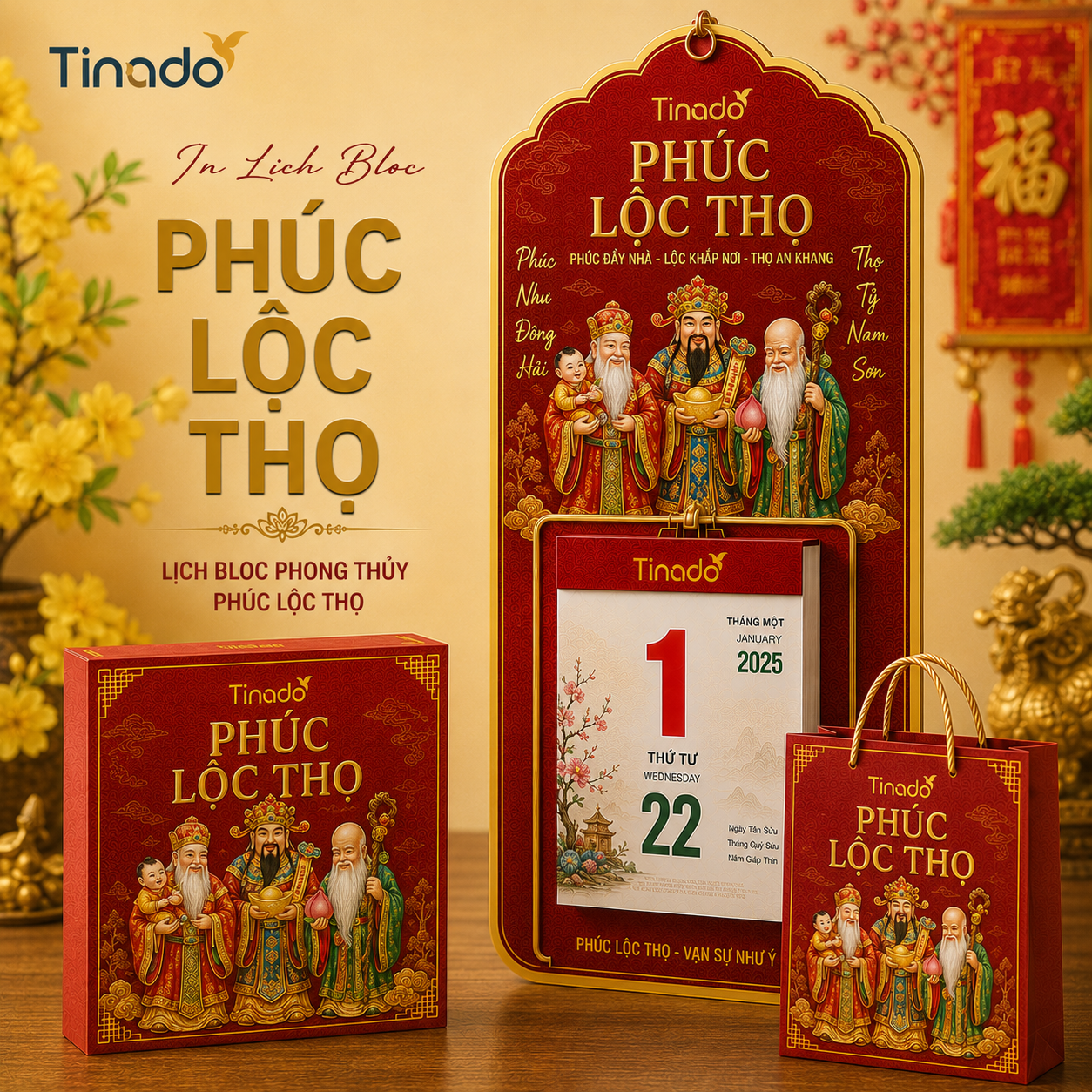 In Lịch Bloc Phúc Lộc Thọ