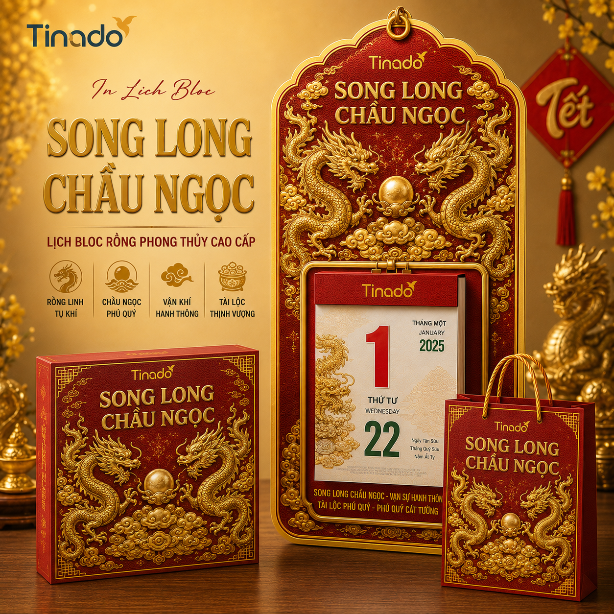In Lịch Bloc Song Long Chầu Ngọc