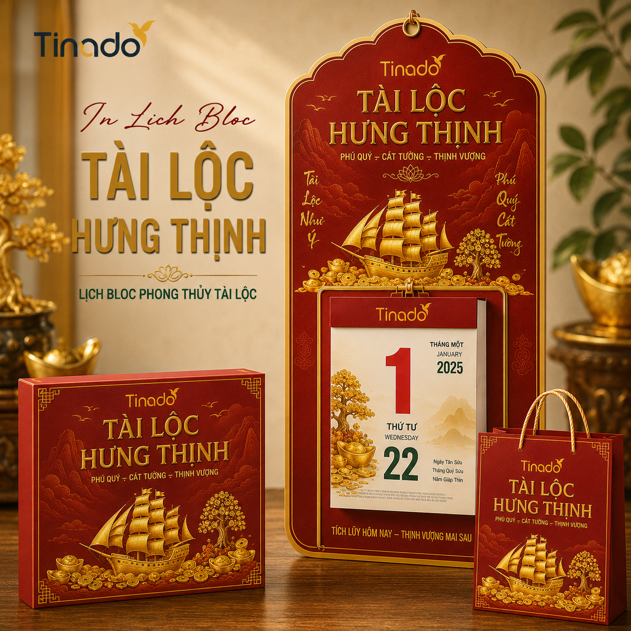 In Lịch Bloc Tài Lộc Hưng Thịnh