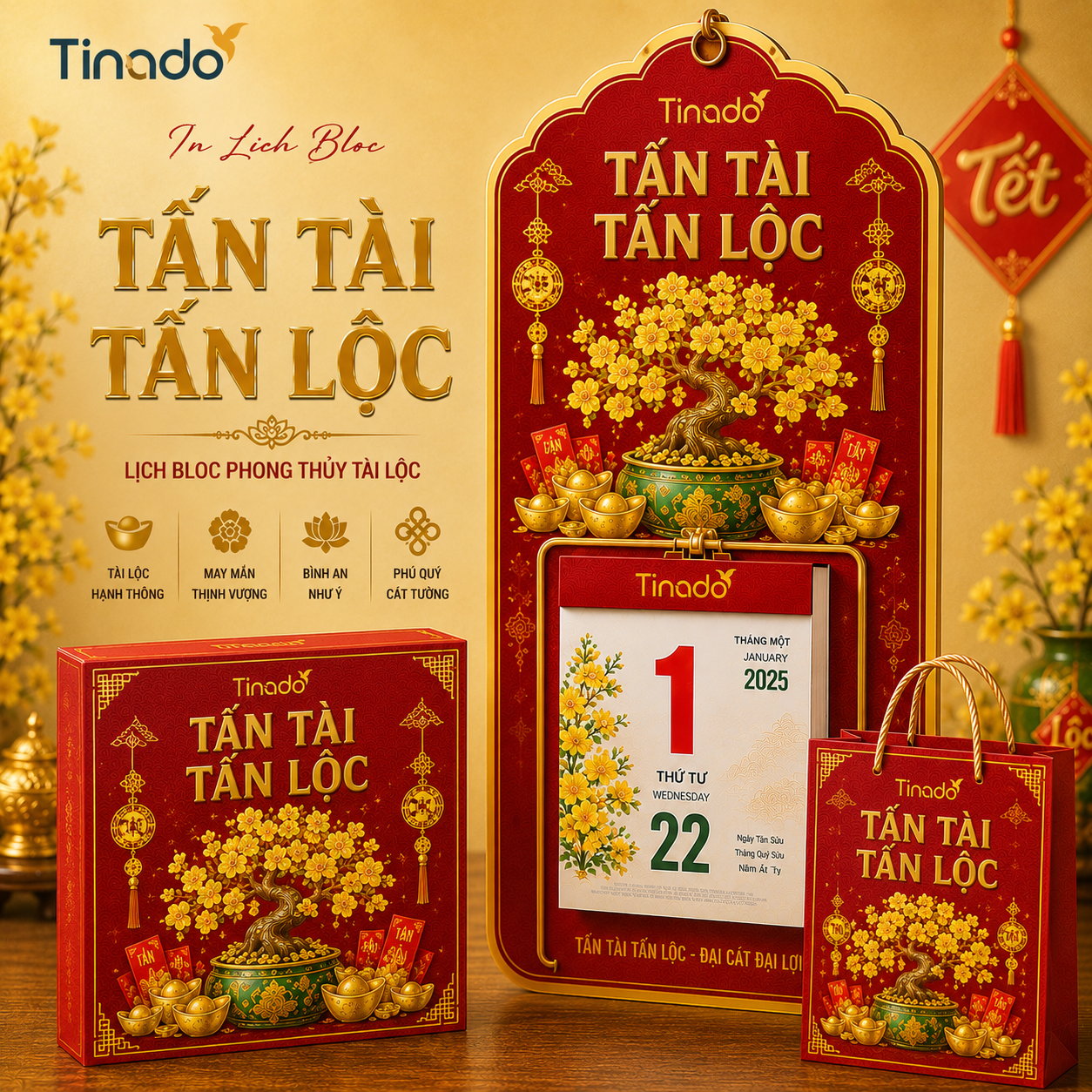 In Lịch Bloc Tấn Tài Tấn Lộc