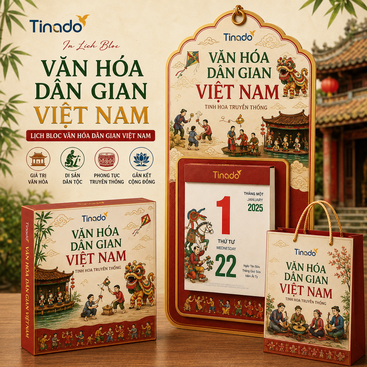 In Lịch Bloc Văn Hóa Dân Gian Việt Nam
