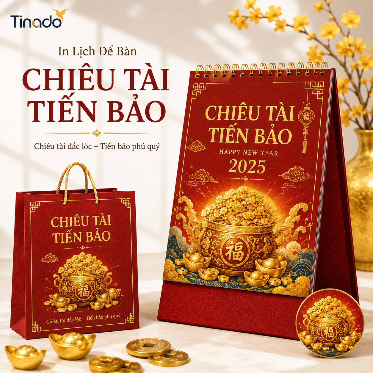In Lịch Để Bàn Chiêu Tài Tiến Bảo