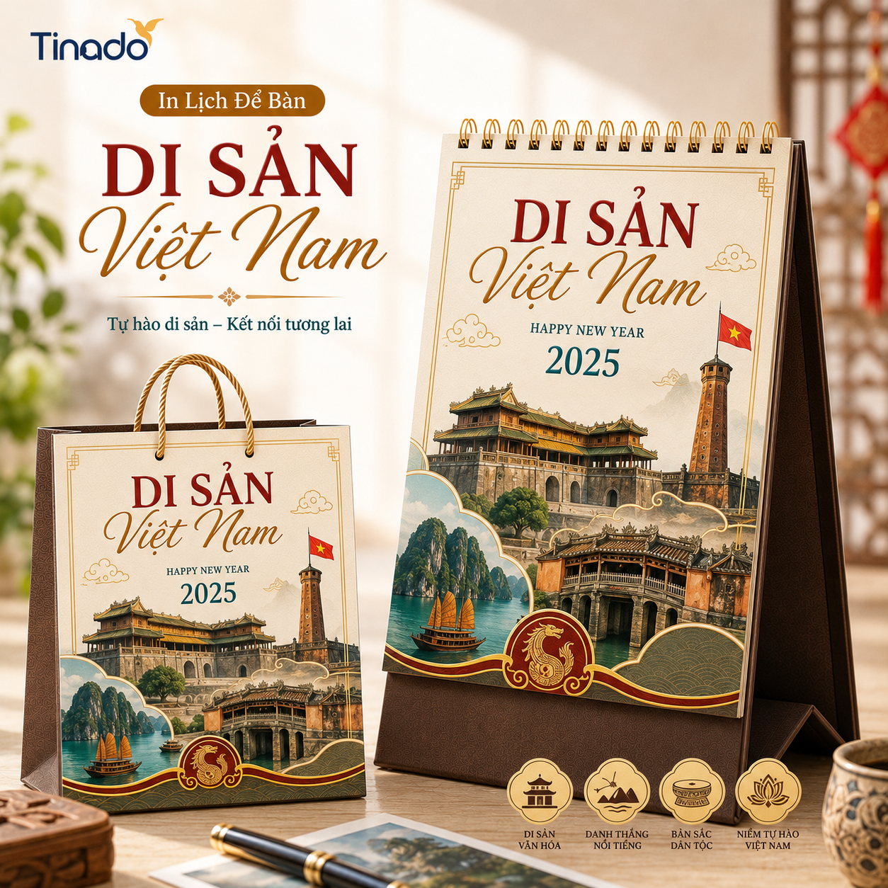 In Lịch Để Bàn Di Sản Việt Nam