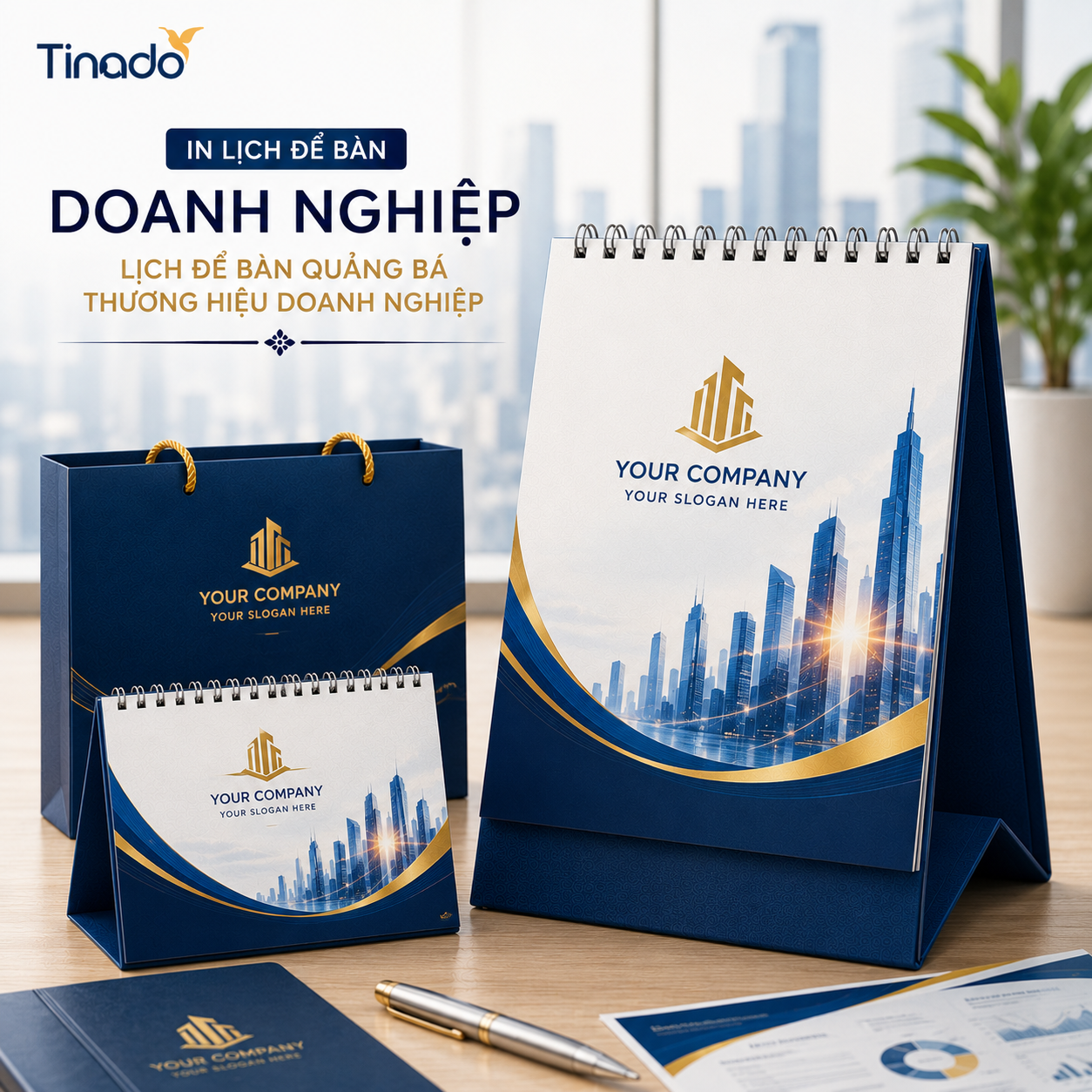 In Lịch Để Bàn Doanh Nghiệp