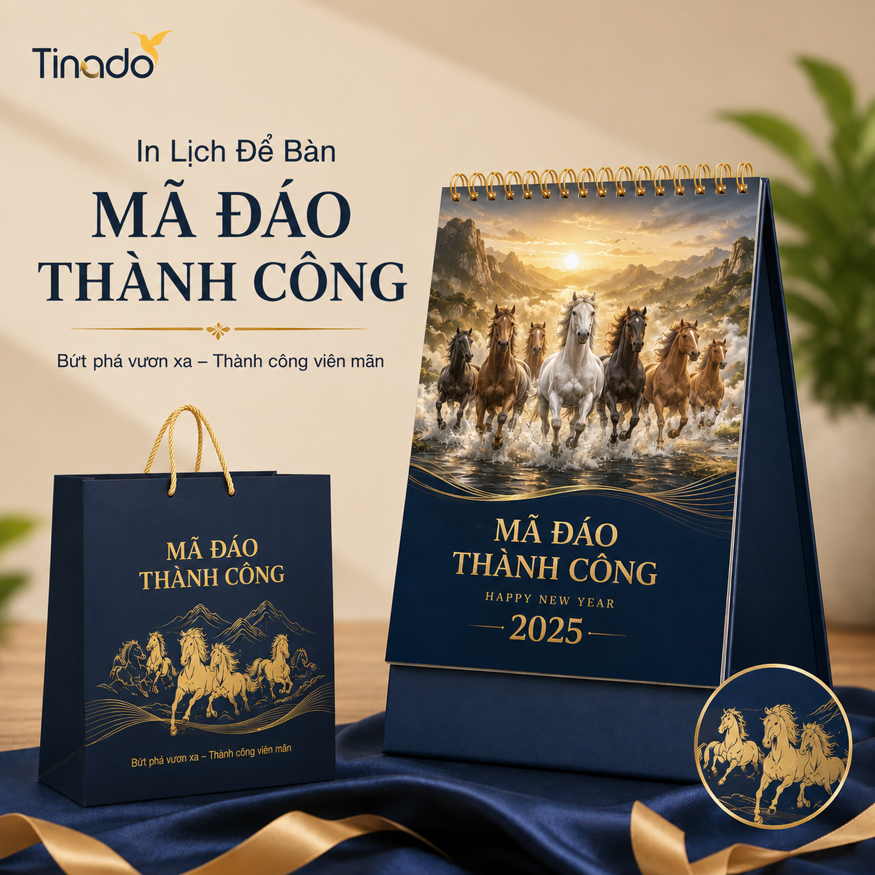 In Lịch Để Bàn Mã Đáo Thành Công