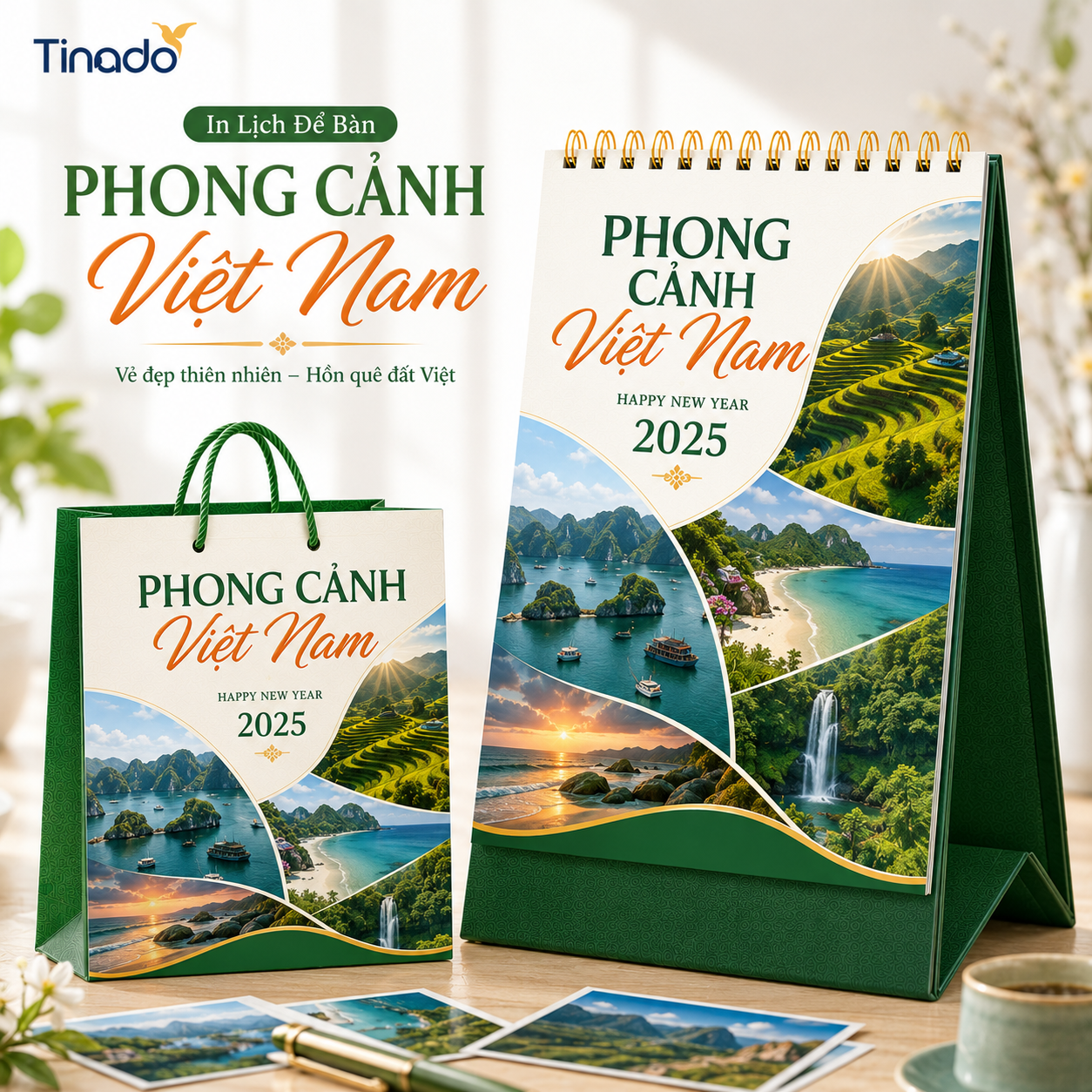 In Lịch Để Bàn Phong Cảnh Việt Nam