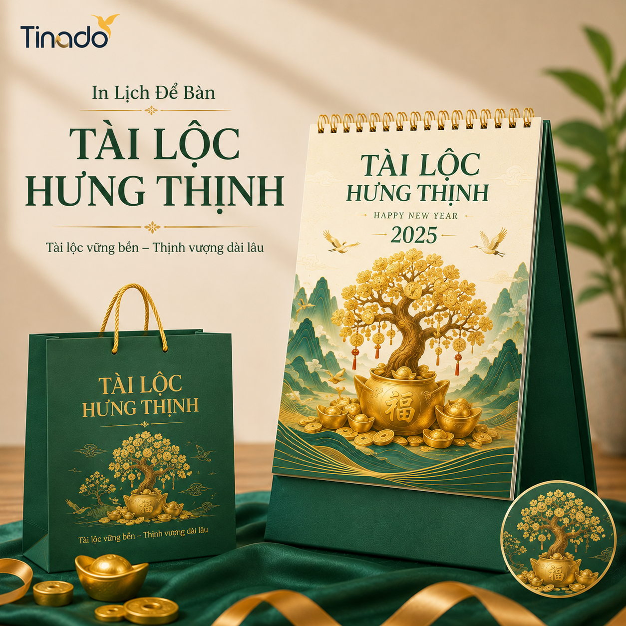 In Lịch Để Bàn Tài Lộc Hưng Thịnh