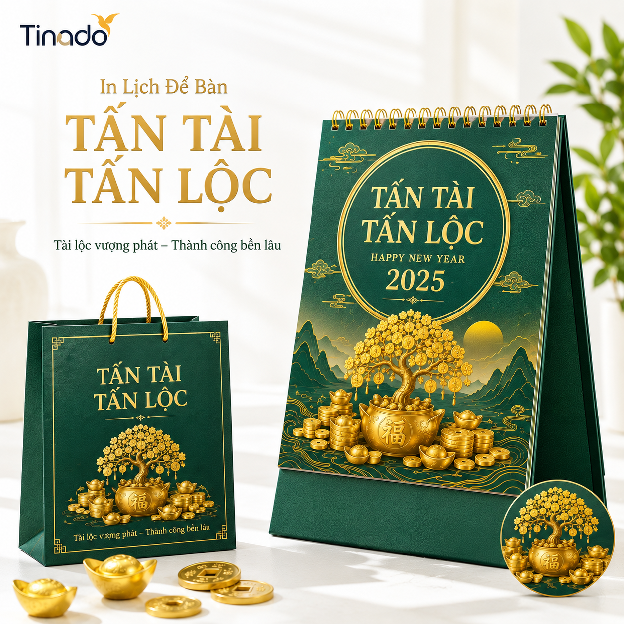 In Lịch Để Bàn Tấn Tài Tấn Lộc