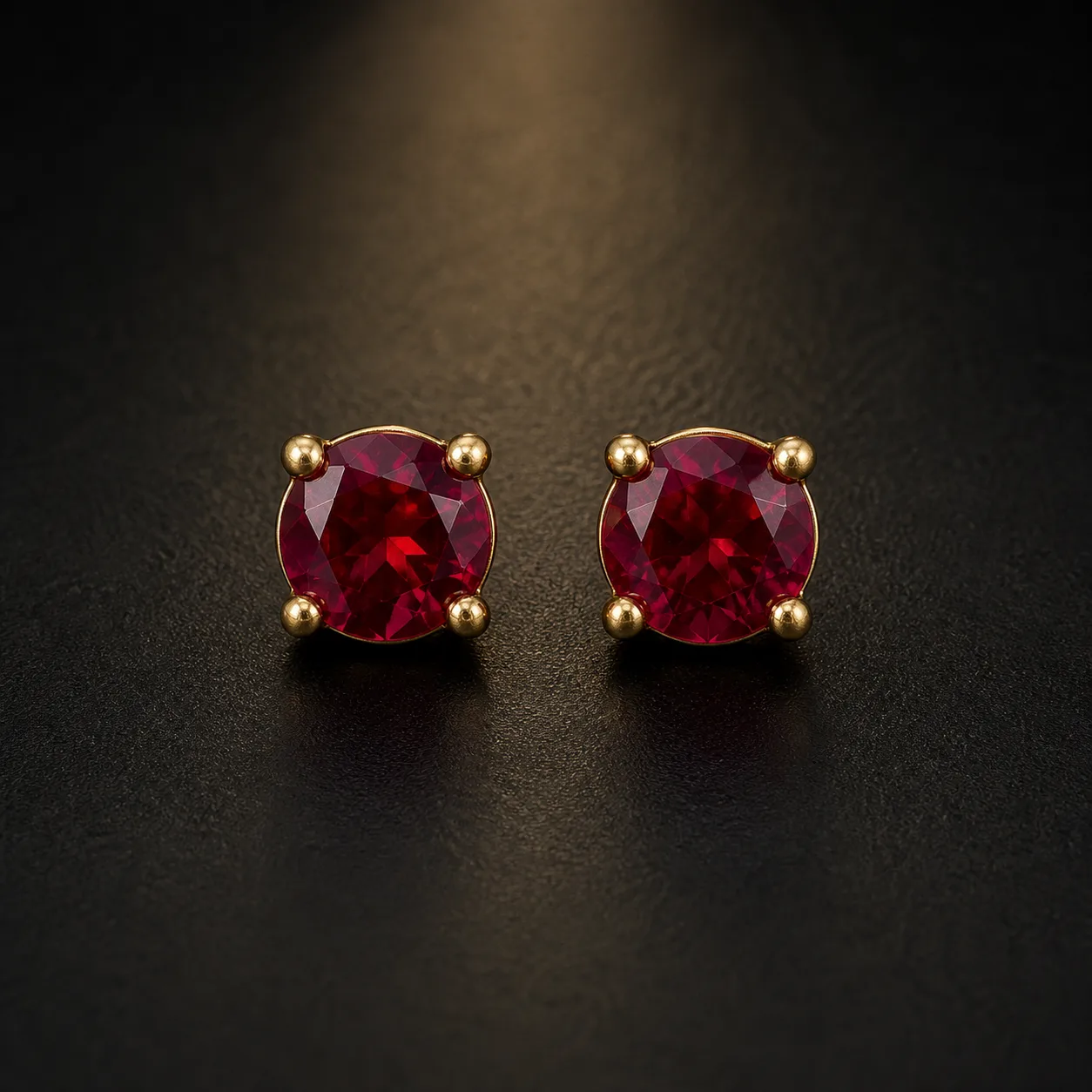 Hoa tai Ruby RB01-E trên nền tối