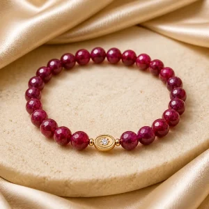 Vòng tay Ruby RB04 Hạt giác