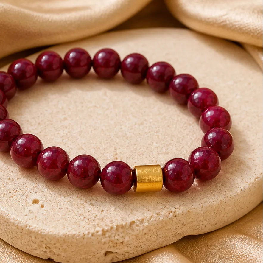 Vòng tay Ruby RB02 Tối giản - ảnh cận cảnh chi tiết